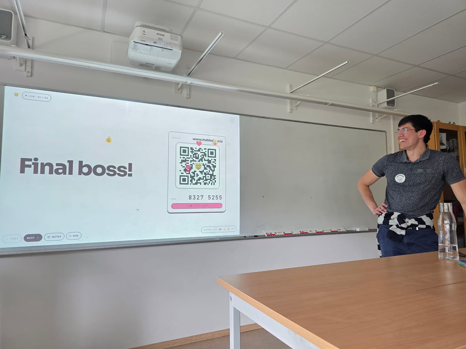 Jonas Hulthén leading an on-site AI workshop
