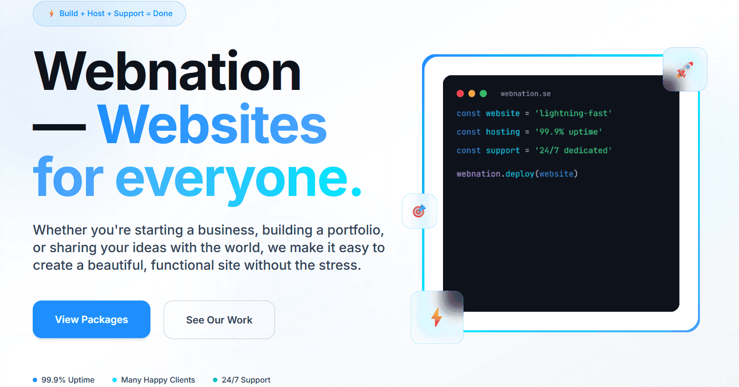 The early version of Webnation